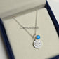 Scorpio Zodiac Necklace | Turquoise Sterling Silver Astrology Jewelry