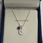 Leo Zodiac Necklace | Ruby 925 Silver Coin Pendant | Personalized Gift for Her