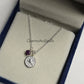 Leo Zodiac Necklace | Ruby 925 Silver Coin Pendant | Personalized Gift for Her