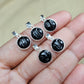 Black Onyx Pendant, Face Carved Necklace, 925 Silver Jewelry, Healing Gemstone Gift For Her
