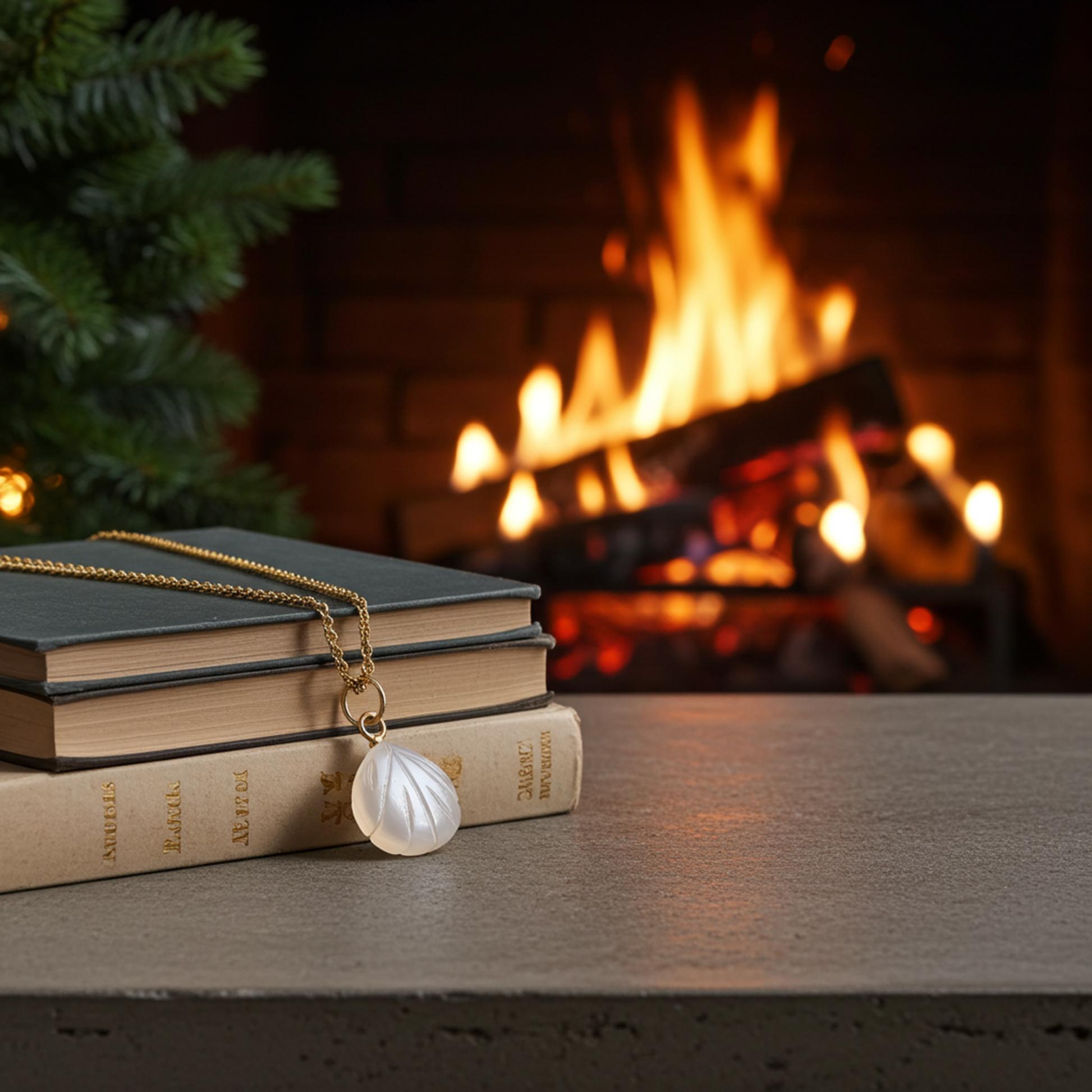 Natural White Moonstone Necklace