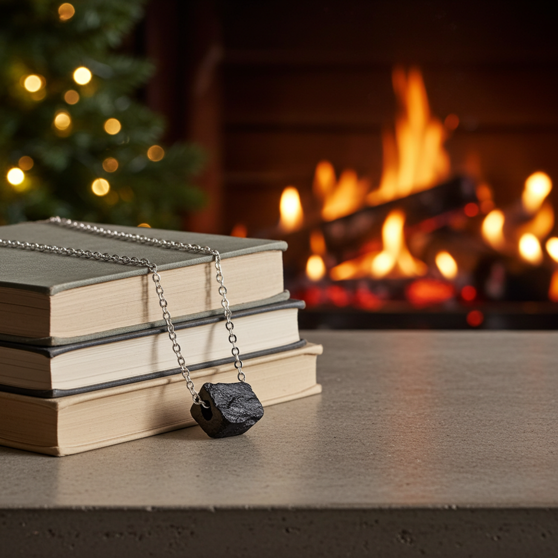 Raw Black Tourmaline Pendant Necklace