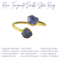 Natural Tanzanite Ring | Raw December Birthstone Dainty Handmade Jewelry