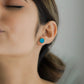 Raw Turquoise Crystal Stud Earrings| Healing Gemstone Jewelry