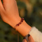 Raw Garnet bracelet| Women bracelet| Raw garnet bracelet