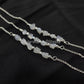 Raw Moonstone Bracelet| Healing Gemstone Bracelet| Dainty Crystals