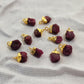 Raw Ruby Gemstone Connectors| DIY Rough Pendant Charms| July Birthstone Ruby