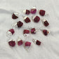 Raw Ruby Gemstone Connectors| DIY Rough Pendant Charms| July Birthstone Ruby
