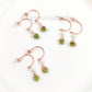 Raw Peridot Earrings | Gemstone & Pearl Earrings | Dainty Jewelry