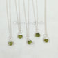 Raw Peridot Necklace | Birthstone Jewelry | Natural Stone Necklace