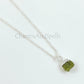 Raw Peridot Necklace | Birthstone Jewelry | Natural Stone Necklace