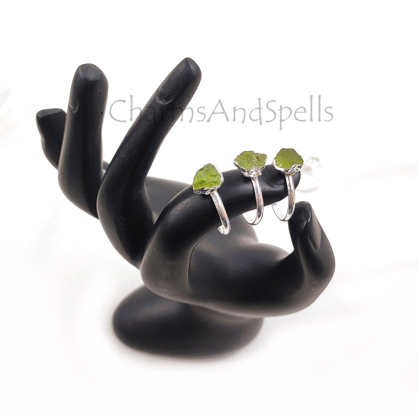 Peridot Crystal Ring 