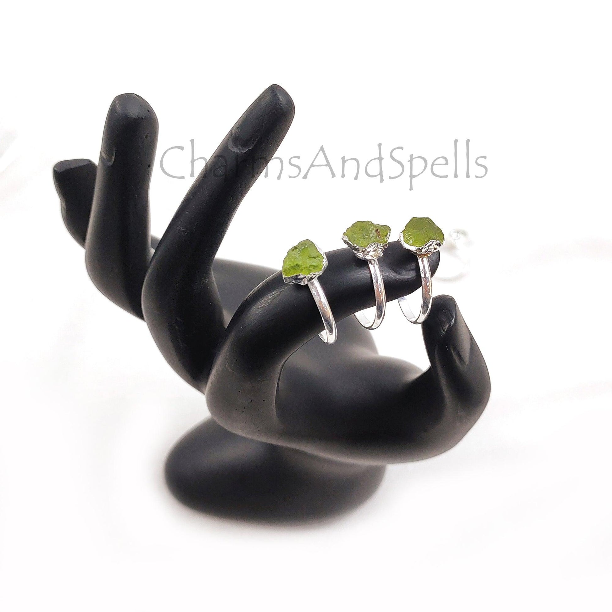 Peridot Crystal Ring 