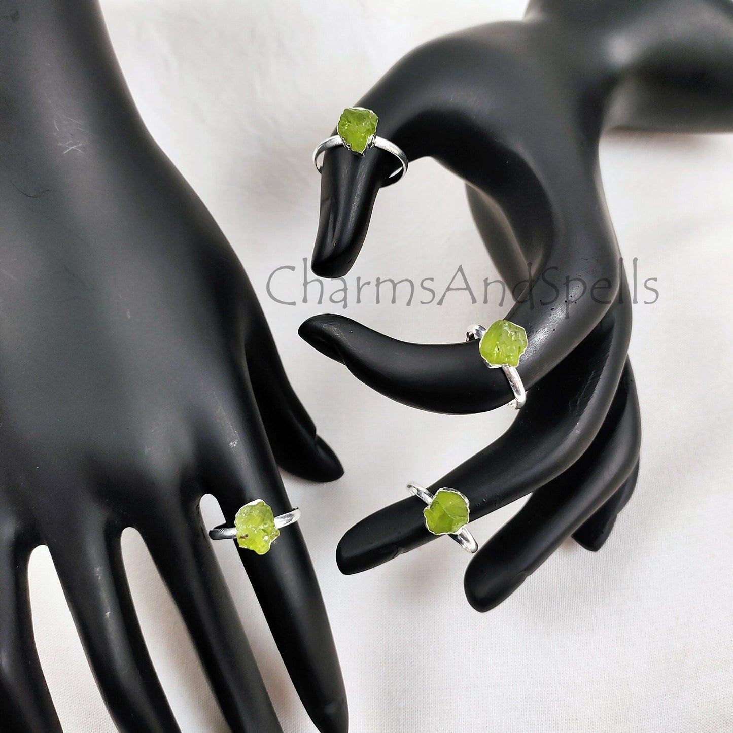 Peridot Crystal Ring 