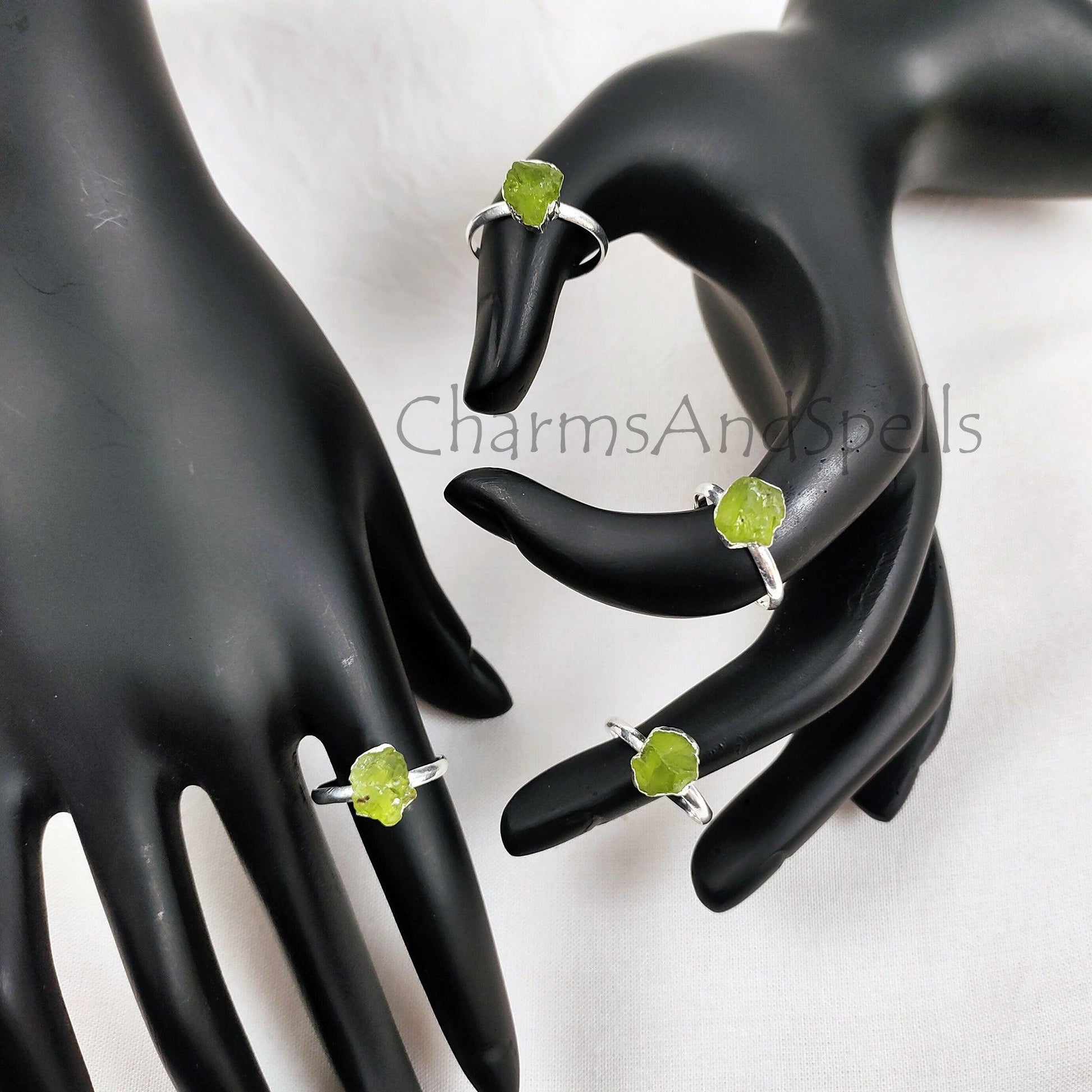 Peridot Crystal Ring 