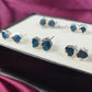 Raw Neon Apatite Stud Earrings | Natural Crystal Earrings Healing Stone