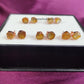 Raw Citrine Stud Earrings| Rough Crystal Gemstone Jewelry| Handmade Boho Earrings