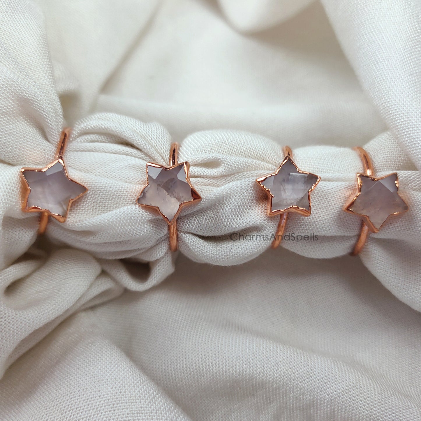 Natural Rose Quartz Ring | Handmade Self-Love Crystal Jewelry