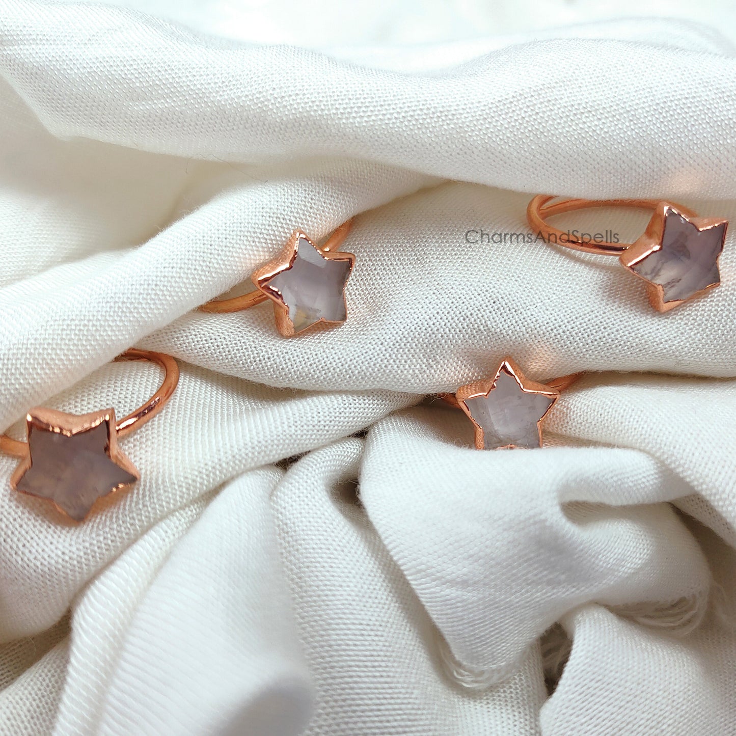 Natural Rose Quartz Ring | Handmade Self-Love Crystal Jewelry