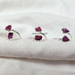 Genuine Raw Ruby Ring | Handmade Natural Gemstone Birthstone Jewelry