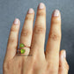 Raw Peridot Ring | Natural August Birthstone Healing Crystal Gemstone