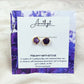 Rough Healing Gemstone Stud Earrings | Natural Birthstone Jewelry