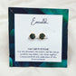 Rough Healing Gemstone Stud Earrings | Natural Birthstone Jewelry