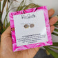 Natural Rough Gemstone Stud Earrings | Birthstone Jewelry