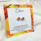Rough Healing Gemstone Stud Earrings | Natural Birthstone Jewelry