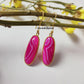 Genuine Pink Agate Dangle Earrings | Handmade Statement Jewelry