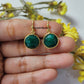 Green Emerald Earrings | 14K Gold Plated May Birthstone Boho Jewelry