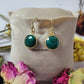 Green Emerald Earrings | 14K Gold Plated May Birthstone Boho Jewelry