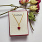 Pink Ruby Star Pendant Necklace | Boho July Birthstone Wire Wrapped Jewelry