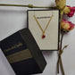 Dainty Hydro Garnet CZ Necklace | Unique Boho Pendant Handmade Jewelry
