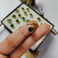 Dainty Hydro Emerald CZ Necklace | Handmade Green Cubic Zirconia Pendant