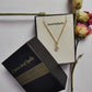 Dainty CZ Pendant Necklace | Boho Cubic Zirconia Charm Handmade Jewelry