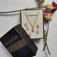 Dainty Pink Quartz CZ Necklace | Unique Bridal Pendant Handmade
