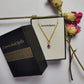 Dainty Amethyst CZ Necklace | Hydro Amethyst Pendant Handmade Jewelry