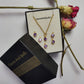 Dainty Amethyst CZ Necklace | Hydro Amethyst Pendant Handmade Jewelry