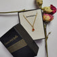 Dainty Honey Quartz CZ Necklace | Hydro Quartz Boho Pendant Handmade Jewelry