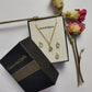 Dainty Blue Topaz Necklace | Hydro Topaz & CZ Pendant Boho