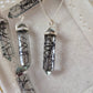 Dainty Black Rutile Point Necklace | 925 Sterling Silver Unique Gemstone Pendant