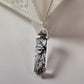 Dainty Black Rutile Point Necklace | 925 Sterling Silver Unique Gemstone Pendant