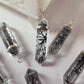 Dainty Black Rutile Point Necklace | 925 Sterling Silver Unique Gemstone Pendant