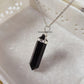 Dainty Black Onyx Point Necklace | 925 Sterling Silver Handmade Healing Jewelry