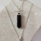 Dainty Black Onyx Point Necklace | 925 Sterling Silver Handmade Healing Jewelry