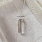 Dainty Clear Quartz Double Terminated Necklace | 925 Sterling Silver Healing Pendant