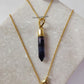Purple Fluorite Pendant Necklace | Natural Gemstone Point Jewelry | Healing Gift