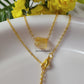 Natural Citrine Crystal Necklace | Rough Gemstone Boho November Birthstone