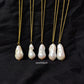 Natural Pearl Necklace | 14K Gold Plated Minimal Handmade Jewelry